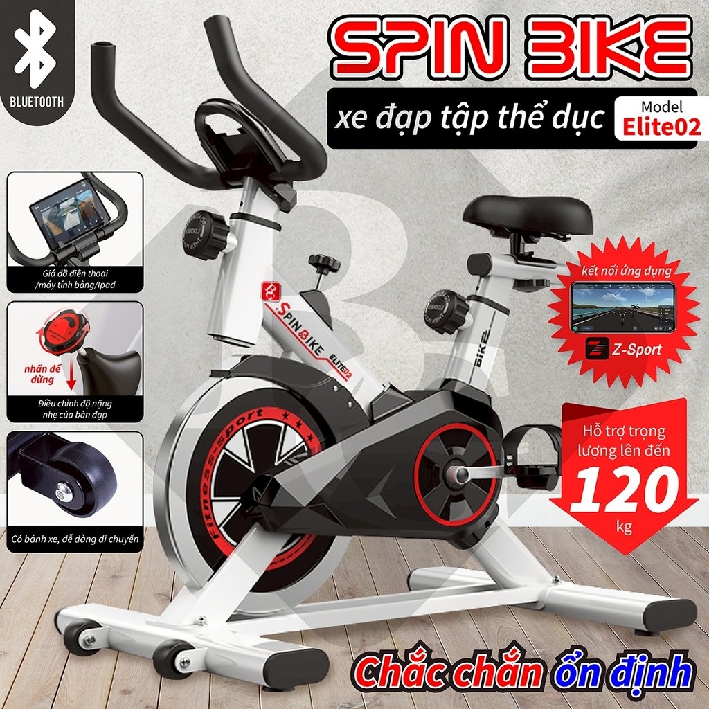 CT (ALL ELITE) BG-(Đọc Kỹ Nội Dung)Xe đạp tập thể dục tại nhà Elite cao cấp cảm biến nhịp tim hàng