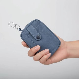 Túi lưu trữ Mini RISEDOT, có móc treo Túi đựng tai nghe màu trơn, Ví đựng tiền xu du lịch vuông siêu nhẹ di động