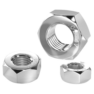 (Sợi mịn bằng thép không gỉ 304, đai ốc lục giác răng nhỏ, đai ốc ren mịn M4M5M6M8M10M12 ~ M24