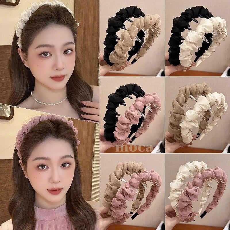 Bờm làm phồng tóc Hottrend Bọc Vải Satin Kiểu Pháp Cho Nữ Cao Cấp Thời Thượng  Chất Liệu Cao Cấp MOCA VN