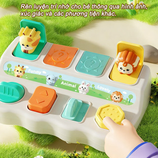 【BabyJoy】Hộp ú oà mở ra con vật ngộ nghĩnh,Đồ chơi Montessori từ 1-3 tuổi,trau dồi tư duy logic