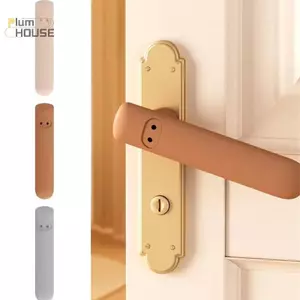 PlumHOUSE Tay Nắm Cửa Silicon Chống Trơn Trượt Chống Tĩnh Điện Tay Nắm Cửa Chống Va Chạm Im Lặng Trẻ Em An Toàn Giữ Cửa Bảo Vệ VN