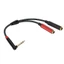 BTM 6 35mm Stereo Splitter Y Cable Stereo Male to Double 6 35mm Female Splitter