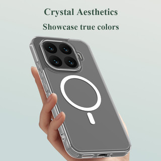 Lereach cho Xiaomi 17T Pro / 17T / 15T Pro / 15T Vỏ điện thoại từ tính, Acrylic + TPU, Vỏ sạc từ tính trong suốt chống sốc 4 tông màu