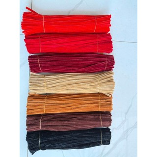 [hỏa tốc hcm] kẽm nhung làm hoa handmade loại 1 6-8li dày,Dây kẽm Bọc Nhung 30cm, Làm Cành Hoa Thủ Công, DIY Hoa ANGIHOM