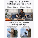 Sạc dự phòng ANKER Zolo 25kmAh | Công suất 165W | Tích hợp 2 cáp USB-C rút gọn | Có màn hình - A1695 — ảnh 7
