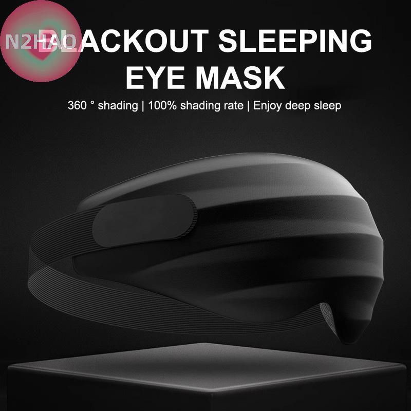 N2HAO 3D Mặt nạ ngủ Blackout Eye Cover dành cho nam giới Mặt nạ ngủ siêu mềm thoáng khí để nghỉ ngơi và du lịch n