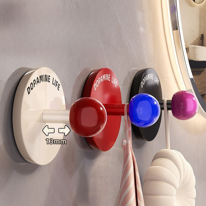 [4 Gói] Móc Dopamine, Móc Dính Mạnh Không Rỉ Cho Phòng Tắm, Móc Cửa Sáng Tạo Để Treo Quần Áo, Túi, Mũ