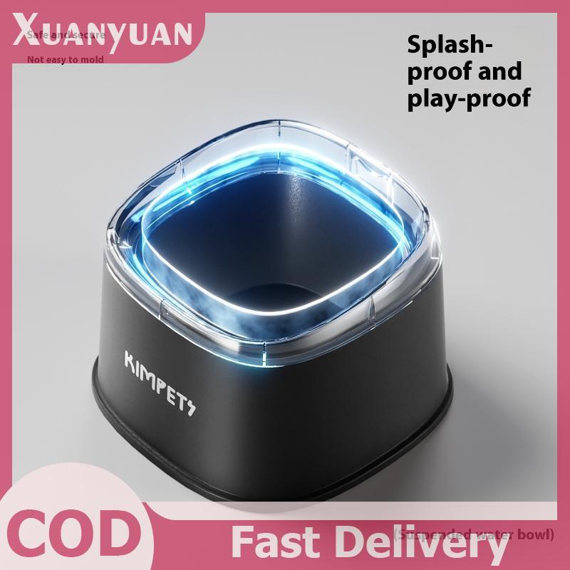 XUAN Thú Cưng Không Làm Ướt Miệng Chống Bụi Treo Chậm Uống Nước Bát 2000ml Dung Tích Lớn Thú Cưng Chó Con Mèo Con Máy Uống Nước VN