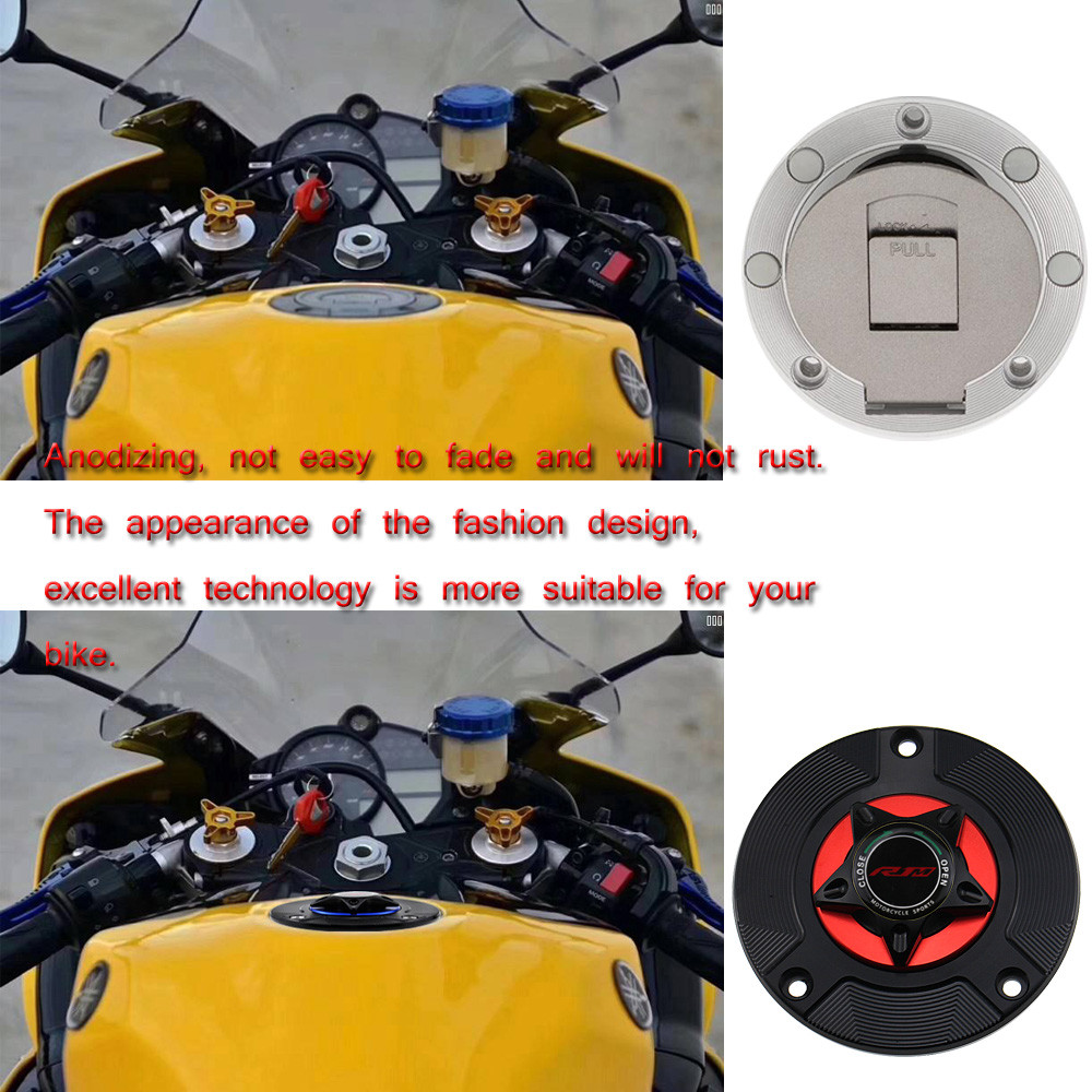 Dành Cho Xe YAMAHA R15 V3 Hợp Kim Nhôm CNC Phát Hành Nhanh Nắp Bình Nhiên Liệu Bao Da Xe Máy Phụ Kiện