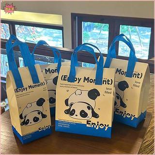 N & X 1 Chiếc Túi Giao Thực Phẩm Cách Nhiệt Họa Tiết Gấu Trúc Túi Tote Vận Chuyển Thực Phẩm Cấp Thương Mại Lớn Túi Cách Nhiệt Có Thể Tái Sử Dụng Để Mang Thực Phẩm.
