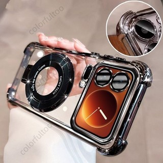 Vỏ Mềm Cho Xiaomi 17 Pro Max 17ProMax Mi17 Xiaomi17Pro 5G 2025 Ốp Chống Sốc Thạch Trong Suốt Có Giá Đỡ Từ Tính Dày Túi Khí Ốp Lưng Điện Thoại