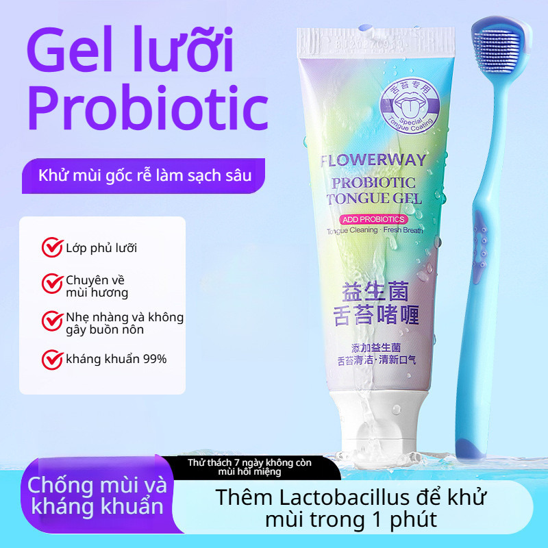 Kem làm sạch lưỡi/Gel phủ lưỡi Probiotic / Làm sạch lưỡi / Kem phủ lưỡi hơi thở thơm mát / Kem phủ lưỡi hôi miệng