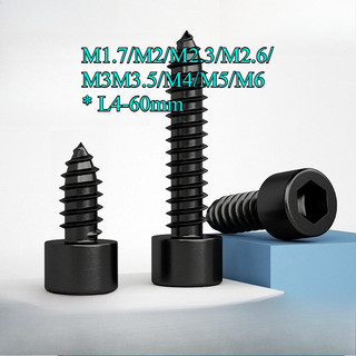 Vít Đầu Tròn/Ốc Vít Đầu Lục Giác Bằng Thép Carbon M1.7 / M2 / M2.3 / M2.6 / M3M3.5 / M4 / M5 / M6 * L4-60mm [JYD-ZZ-Z]