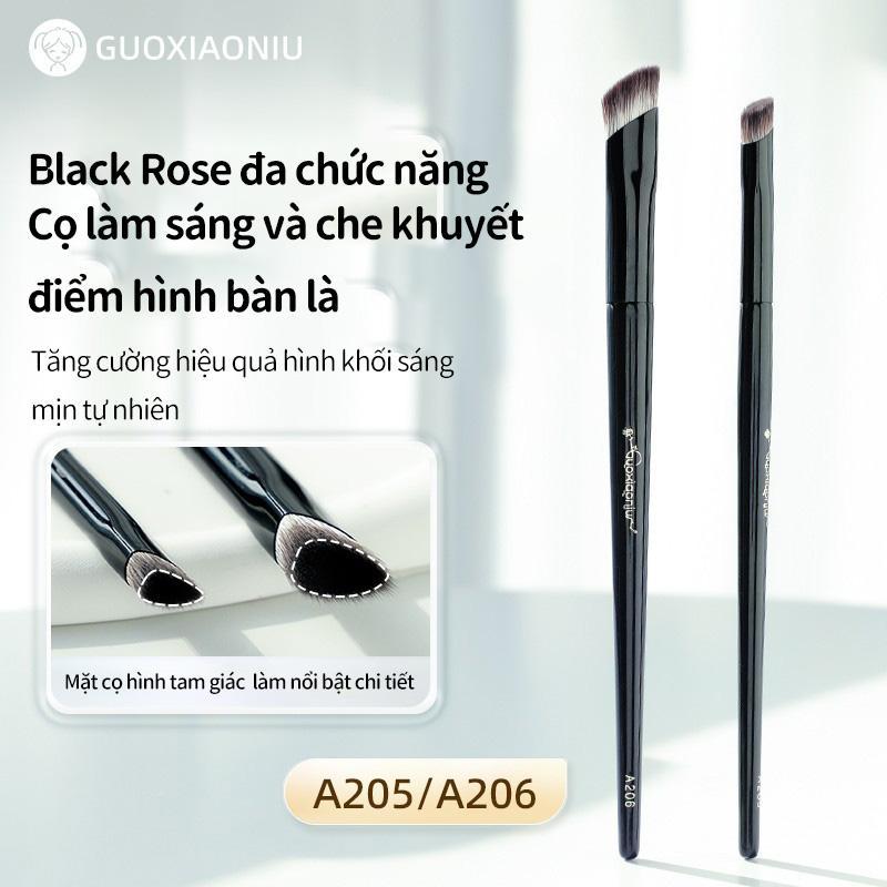 Bàn chải che khuyết điểm GUOXIAONIU Guo Xiaoniu, Lông sắt nhỏ màu đen, Hiệu ứng làm sáng da, Thích hợp cho mặt trung bình và nền, Bàn chải rãnh rách, Có thể sử dụng làm Highlighter | BigBuy360 - bigbuy360.vn