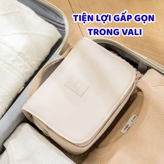 Túi Đựng Mỹ Phẩm Du Lịch Vải Oxford Chống Thấm, Túi Đựng Đồ Cá Nhân Nhiều Ngăn Gấp Gọn Tiện Lợi
