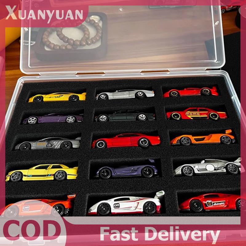 Hộp trưng bày mô hình ô tô XUAN 1 / 64 có tấm bông bảo vệ, Hộp lưu trữ 15 vị trí, Hộp bảo vệ vận chuyển VN