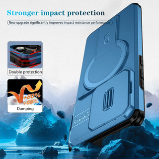 Dành Cho Motorola Moto Edge 2025 Ốp điện thoại Trượt Camera Đứng Ẩn Từ Tính Sẵn Sàng Lưng Cứng Khung Silicon Mềm Chống Rơi Mỏng Bao