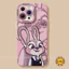 ốp lưng cáo và thỏ Cho IPhone 17 air 16e 16 15 11 13 14 12 Pro Max XR X XS Max Thỏ và Cáo Bảo vệ ống kính Chống rơi
