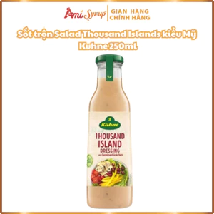 Sốt trộn Salad Thousand Islands kiểu Mỹ hiệu Kuhne 250ml, Xốt Gia Vị Thơm Ngon