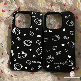 Ốp Lưng Cho Iphone 11 17 13 14 15 16 12 Pro Max Air 7 14 15 16 8 Plus X XR XS MAX SE 2022 Graffiti Hoạt Hình HelloKitty Trái Tim Tình Yêu Nơ Bề Mặt Bóng