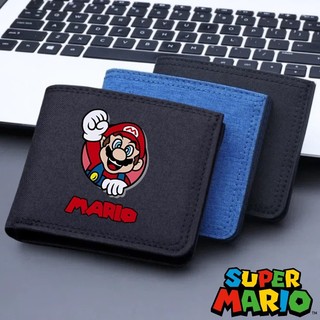 Ví trẻ em Super Mario Ví in hoạt hình Ví vải Ví dây kéo học sinh có thẻ ngân hàng Đồng xu Quà tặng trẻ em