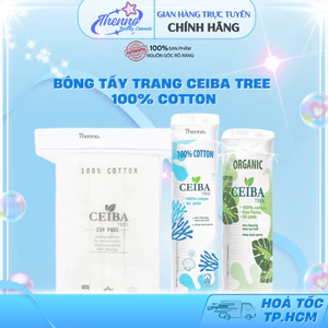 Ship từ HCM - Bông Tẩy Trang Organic Pháp 100% Cotton Ceiba Tree 80/120/150/234 Miếng