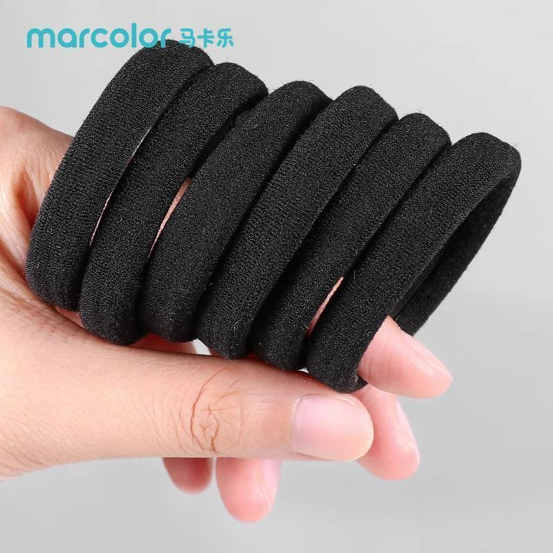 Dây cao su bền co giãn cao màu đen Macar đơn giản dành cho nữ mimemu2.my20251103