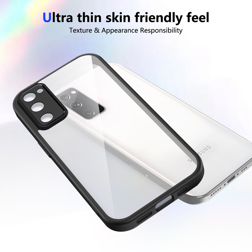 Ốp lưng Samsung S20 FE Vỏ trong suốt mờ thời trang cho Ốp điện thoại Samsung Galaxy S20 FE 5G