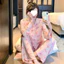 Shop Ice Silk Ren Bộ Đồ Ngủ Nữ Nơ Dễ Thương Cô Gái Ngọt Ngào Trái Tim Homewear