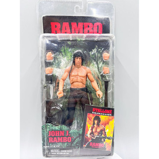 NECA First Blood Sylvester Stallone vai John J. Nhân vật siêu hành động Rambo