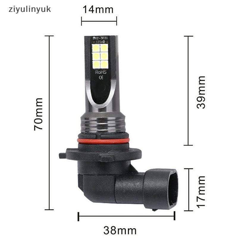 Ziyulinyuk 2 Chiếc 9005 9006 LED Hi-Low Beam Đèn Pha 100W 19000LM Đèn Sương Mù 6000K Trắng EN
