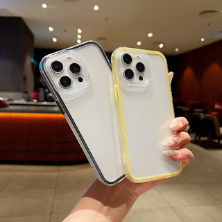 Ốp điện thoại Trong Suốt Cho Redmi Note 14 13 12 12T 11 11T 10 10T 9 9T 13R Pro Plus Turbo 5G 4G Macron Vỏ Màu Chống Rơi Ốp điện thoại Đơn Giản Thời Trang Dễ Thương