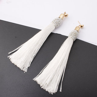 Bông tai tua rua boho màu trơn, viền đẹp - Quà tặng ý nghĩa cho mẹ, vợ hoặc bạn gái