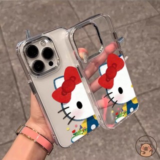 Dành Cho Samsung Galaxy A56 A36 A26 A16 A06 A15 A05S A21S A20S A14 A13 A12 A11 A10S A04S A04E A03S Core A02S Ốp Điện Thoại Sơn Hello Kitty Cat Bow Flower Vỏ Hoạt Hình Dễ Thương