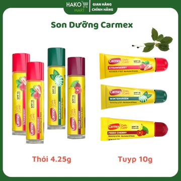 Son Dưỡng Carmex Mỹ Các Mùi Thỏi 4.25g Và Tuýp 10g