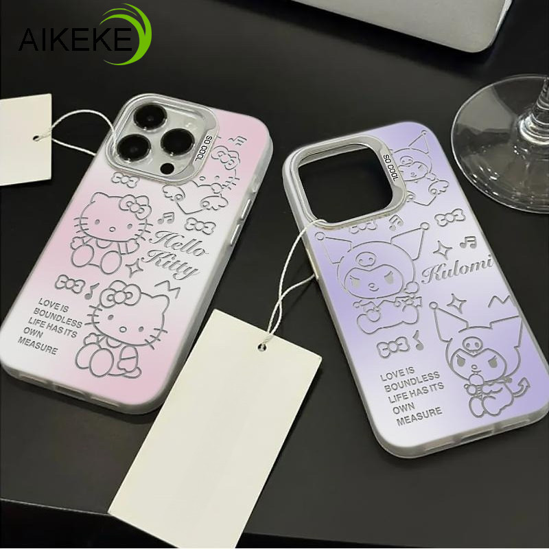 Ốp Điện Thoại Màu Hồng Kitty Hoạt Hình Dễ Thương Cho Honor 400 Lite 300 Ultra 200 Smart 90 Lite GT 100 80 70 60 50 SE Pro Vỏ Màu Tím Kuromi Vỏ Chống Sốc