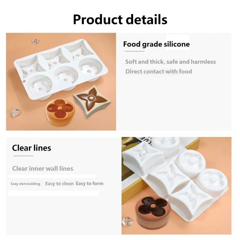Khuôn làm bánh silicon có thể gập lại YOI Chịu nhiệt Dễ dàng làm sạch Dụng cụ làm bánh cho đầu bếp chuyên nghiệp và gia đình