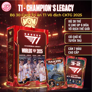 Hộp Thẻ Bo Góc Tri Ân T1 Vô Địch CHUNG KẾT THẾ GIỚI 2025 Faker Liên Minh Huyền Thoại