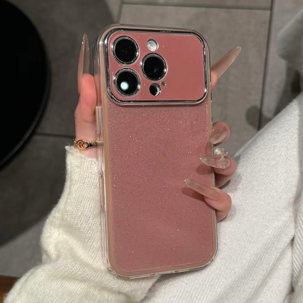 Ốp điện thoại Acrylic mạ long lanh 2 ni 1 cho iPhone 17 Pro Max 17 Air 16 Plus 15 14 13 12 11 Vỏ bảo vệ chống sốc
