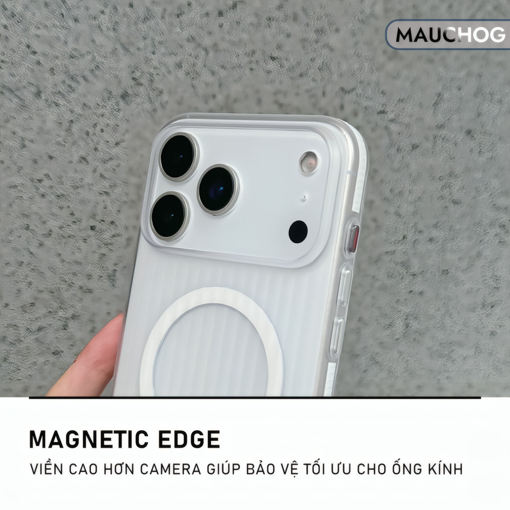 Ốp Nhám Mờ Chống Vân Tay Siêu Mỏng Viền Chống Trượt Cho Điện Thoại iPhone 17 Pro Max 16 15 14 13