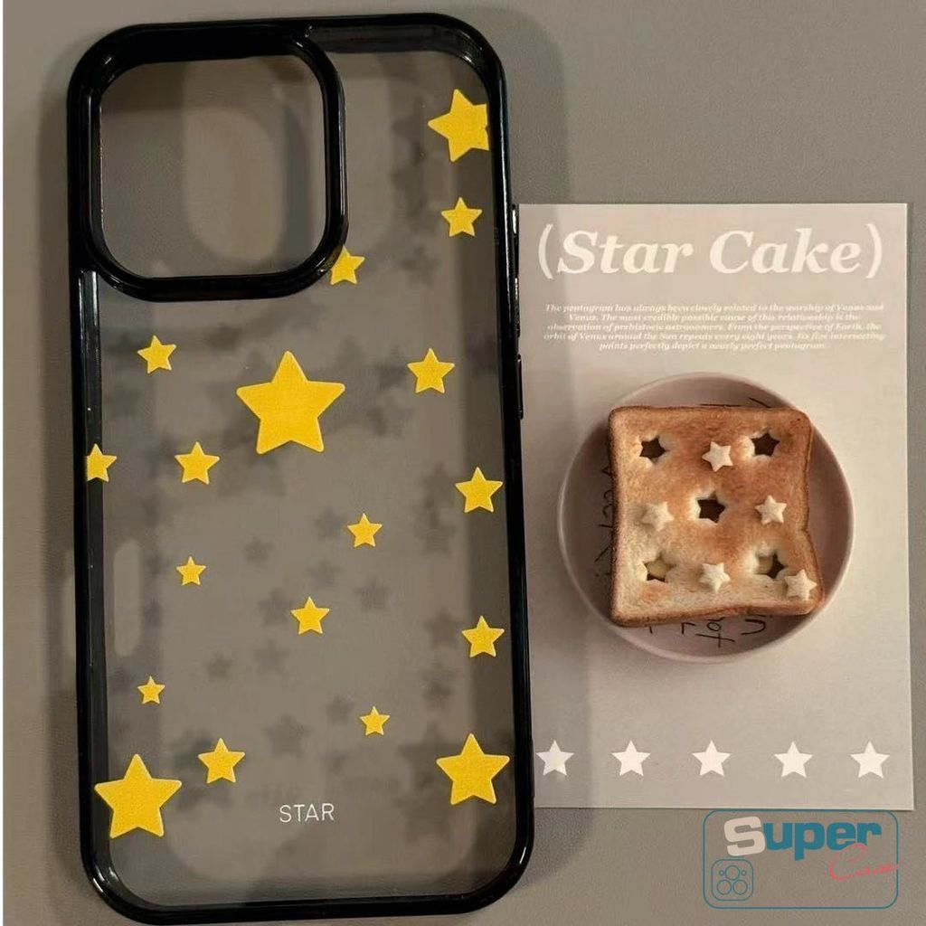 Ốp Lưng Tương Thích Cho iPhone 17 13 16 15 11 12 14 Pro Max Air 14 16 15 Plus Thời Trang Đơn Giản Dễ Thương Nhiều Màu Sắc Ngôi Sao Sang Trọng Acrylic Cover
