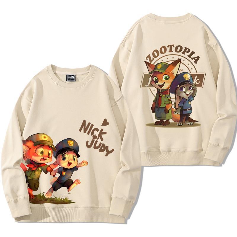 Crazy Animal City Nick Judy - Áo Cặp Đôi Nam Nữ cổ tròn, hợp thời trang