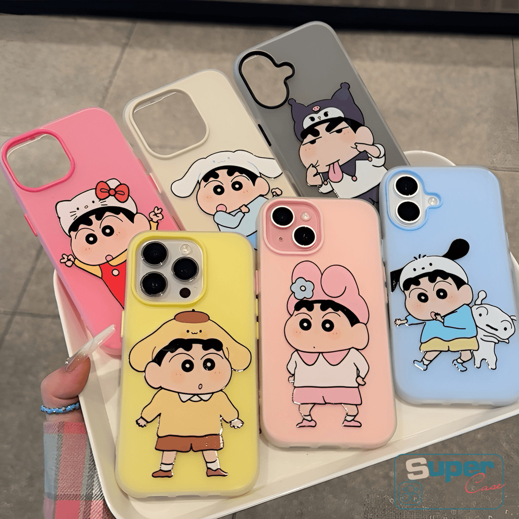Ốp Lưng Tương Thích Cho IPhone 13 15 17 16 11 14 12 Pro Max 17 15 16 Pro XR 7Plus X XS Max Air Dễ Thương Giai Điệu Của Tôi Cinnamoroll Kuromi Crayon Shin-chan Cover