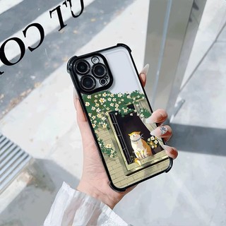 Ốp Điện Thoại Hoạt Hình Hoa Mèo Cho Google Pixel 10 9 8 7 Pro XL 9A 8A 7A Mạ Điện Chống Rơi Bảo Vệ Trong Suốt