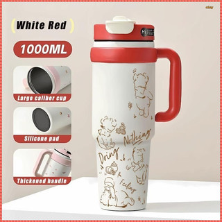 2025 Dòng Winnie the Pooh Cốc giữ nhiệt dễ thương Ice Master Cup Cốc rơm có giá trị cao Big Mike Làm mát sức chứa lớn Nam Nữ Phong cách20250811