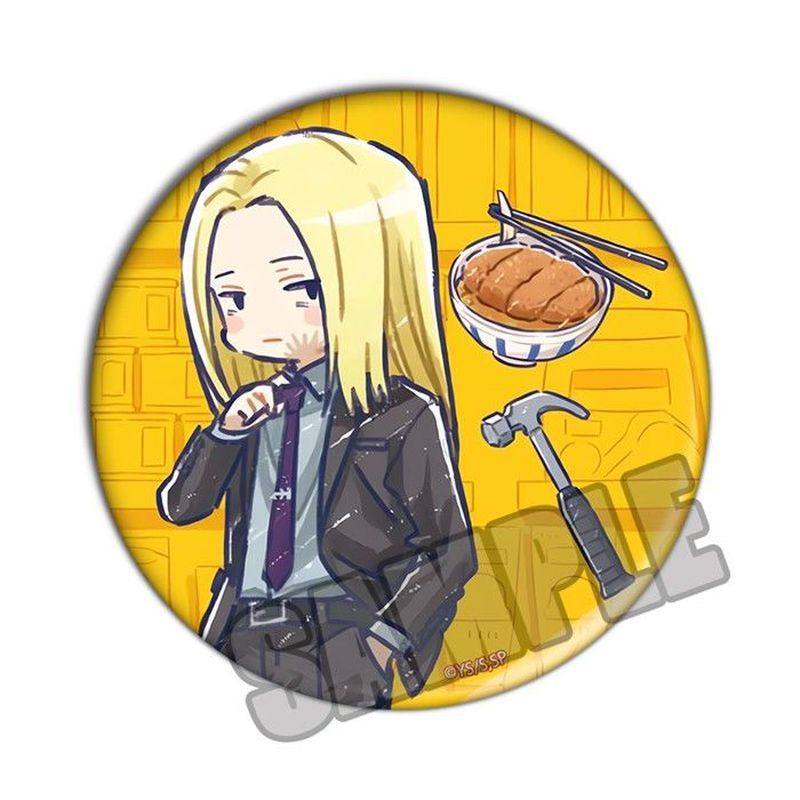 SAKAMOTO DAYS Anime Huy Hiệu 58mm - Trâm cài kim loại dễ thương hình Asakura Shin cho túi xách và quà tặng