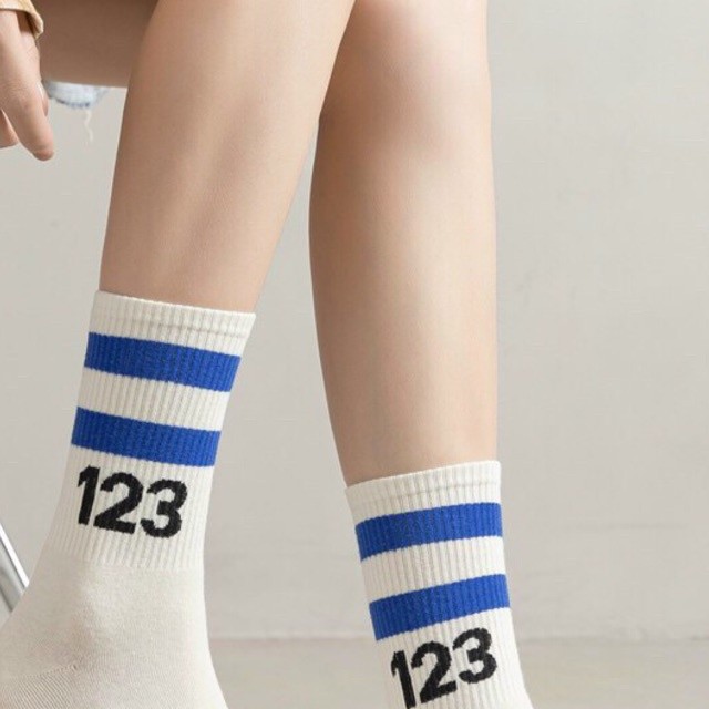 Vớ Tất cổ cao UNISEX số 123 phong cách thể thao, đường phố, năng động nhiều màu