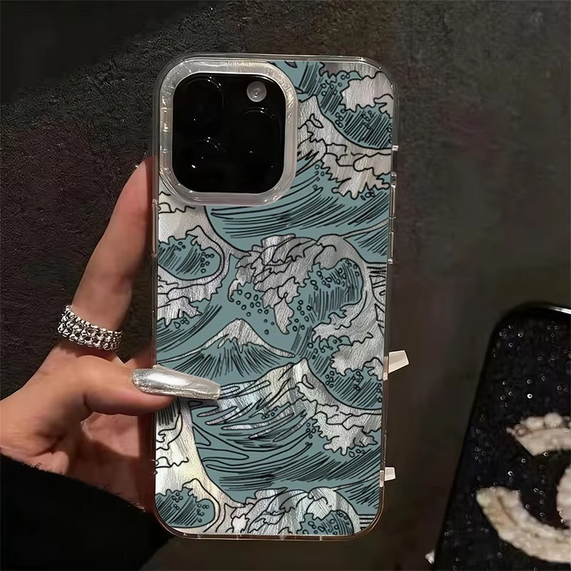Dành Cho Realme C63 C65 C35 Note 60 50 C67 C55 C53 C51 C15 5i C21Y C11 C25 8 8i 6i 5 10 C20 5S C33 C30 Phong Cách Văn Học Nhật Bản Sợi Lông Vũ Cứng Chống Sốc