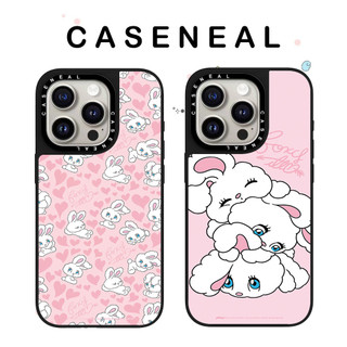 CASENEAL Love Rabbit Vỏ Điện Thoại Gương Chất Lượng Cao Thích Hợp Cho iPhone 17ProMax 17pro 17 air 16promax 16 15promax 15 14promax 13 13promax Ốp Lưng Cứng Chống Rơi Thời Trang